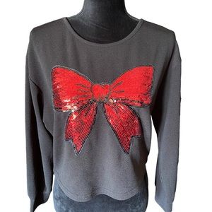 🎉2/20$ SHEIN red sequinned bow top♥️